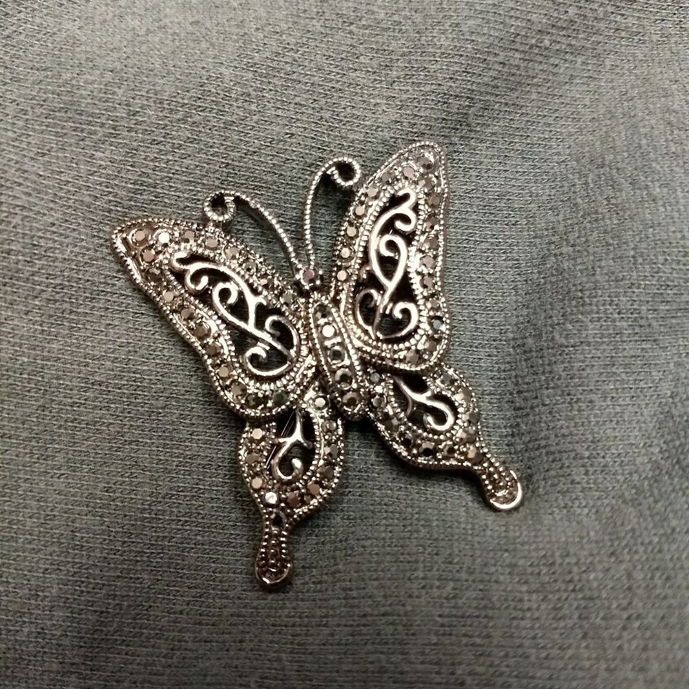 RARE LIA SOPHIA "WIND SONG" Butterfly Brooch Pin